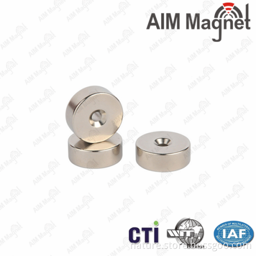 neodymium countersink m4 hole magnets